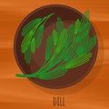 Dill flat design icon.