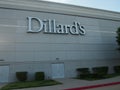 Dillard's sign in the StoneBriar shopping center
