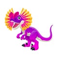 Dilophosaurus Cute Cartoon Character for Kids