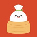 Mochi Kinchaku vector. Vector illustration of Japanese food. Royalty Free Stock Photo