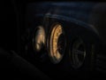 Speedmeter of an old car Royalty Free Stock Photo