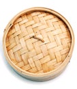 Dim sum bamboo steamer basket Royalty Free Stock Photo