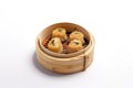 Dim Sum in Bamboo Steamer ready to be serve