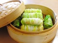 Dim Sum, Cabbage-wrapped pork and steamed, the best for health and diet