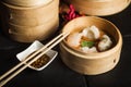 Dim Sum dumplings. Chinese traditional food Royalty Free Stock Photo