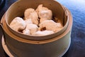 Dim sum steamed barbecue pork bun Royalty Free Stock Photo