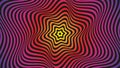 Cool colorful illusion background. Vortex in threedimensional styleVector illustration.