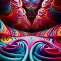 Dimensional Illusions: Optical Wonders in Sculptural Form Royalty Free Stock Photo