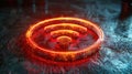 3-Dimensional WiFi Wave Illumination: Abstract Scanning Radar Sensor Audio Signal Technology Digital Symbol