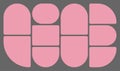 Dimensions 16x9 trendy bento grid layout style brick Ui UX templates. Web comic grids, rounded corners. Different panel