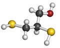 Dimercaprol (BAL, British Anti-Lewisite) metal poisoning antidote molecule Royalty Free Stock Photo