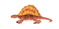 Dimetrodon, prehistoric dinosaur. Dino, prehistory reptile. Extinct animal of Jurassic period. Big ancient lizard with