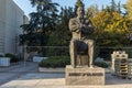 Dimitar Blagoev monument at The Center of town of Blagoevgrad, Bulgaria Royalty Free Stock Photo