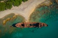 Dimitrios shipwreck in  Gythio, Greece Royalty Free Stock Photo