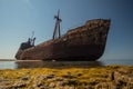 Dimitrios shipwreck in  Gythio, Greece Royalty Free Stock Photo