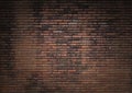 Dimly lit old brick wall Royalty Free Stock Photo