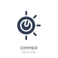 Dimmer icon. Trendy flat vector Dimmer icon on white background