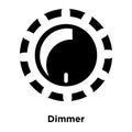 Dimmer icon vector isolated on white background, logo concept of