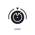 dimmer isolated icon. simple element illustration from electrian connections concept icons. dimmer editable logo sign symbol Royalty Free Stock Photo