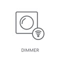 Dimmer linear icon. Modern outline Dimmer logo concept on white Royalty Free Stock Photo