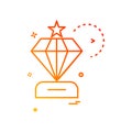 dimond icon vector design