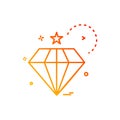 dimond icon vector design Royalty Free Stock Photo