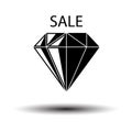 Dimond With Sale Sign Icon