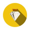 Dimond With Sale Sign Icon