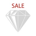 Dimond With Sale Sign Icon