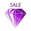 Dimond With Sale Sign Icon