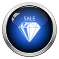 Dimond With Sale Sign Icon