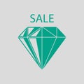 Dimond With Sale Sign Icon