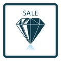 Dimond With Sale Sign Icon