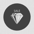 Dimond With Sale Sign Icon