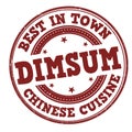 Dimsum grunge rubber stamp