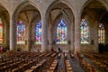 Dinan Brittany France. Eglise Saint Malo (Saint Malo church). Stained glass