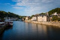 View of the habour of the city of Dinan