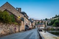 View of the habour of the city of Dinan