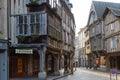 Medieval Timber framed architecture, Dinan, Brittany, France Royalty Free Stock Photo
