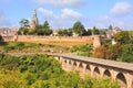 Dinan, viaduct and Castle walls