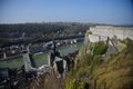 Dinant from across the Muese River Royalty Free Stock Photo