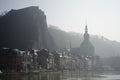 Dinant from across the Muese River Royalty Free Stock Photo