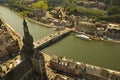 Panorama of the belgian city Dinant, Belgium.