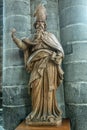 Statue of Saint Hubert in CollÃÂ©giale Notre Dame de Dinant church, Belgium