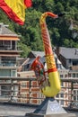 Saxophone statue to honor Luxemburg in Dinant, Belgium