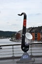 Dinant, hometown of Adolphe Sax Royalty Free Stock Photo