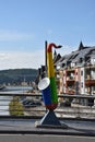 Dinant, hometown of Adolphe Sax Royalty Free Stock Photo