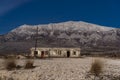 Dinara mountain and abandoned house