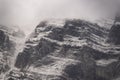 Dinara mountain on snowy day