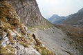 Mountaineers climbing at Mount Bobotov Kuk